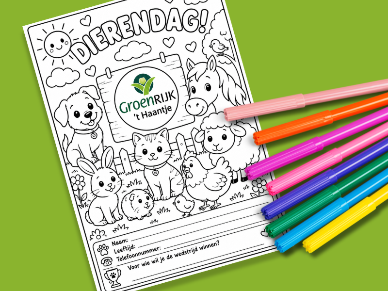 Dierendag kleurwedstrijd!